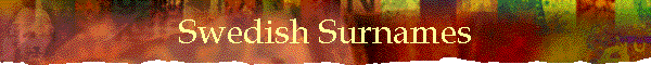 Swedish Surnames